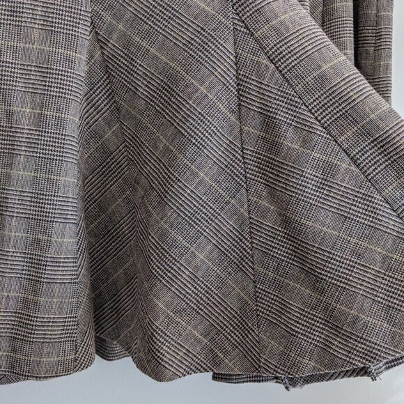 Iris Plaid Wool Skirt - Picture 4 of 10